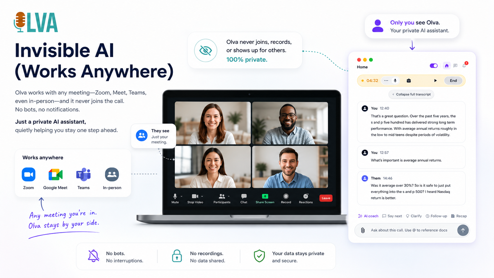Olva invisible AI works anywhere